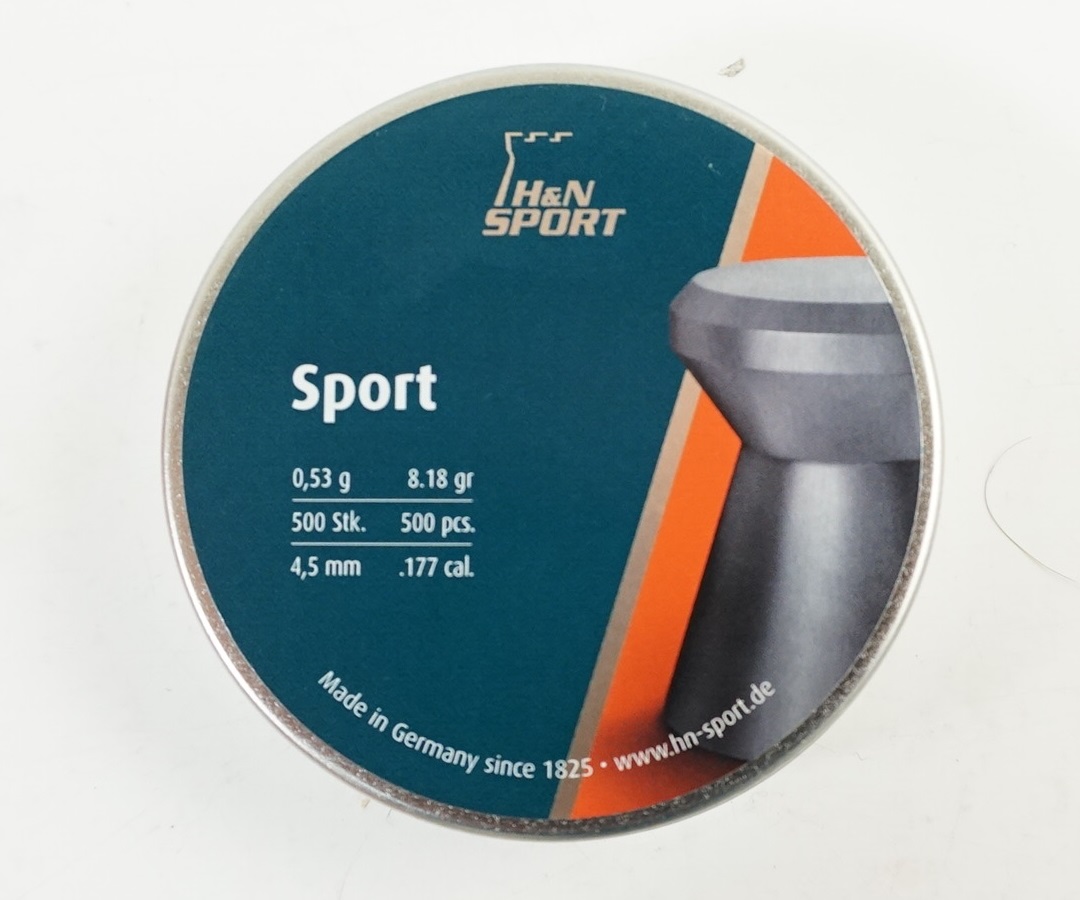 Пули H&N Diabolo Sport гладк., 4,5 мм., 8,18 гран (500 шт.)