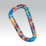 Брелок карабин Пестрый цветок d 6*60мм