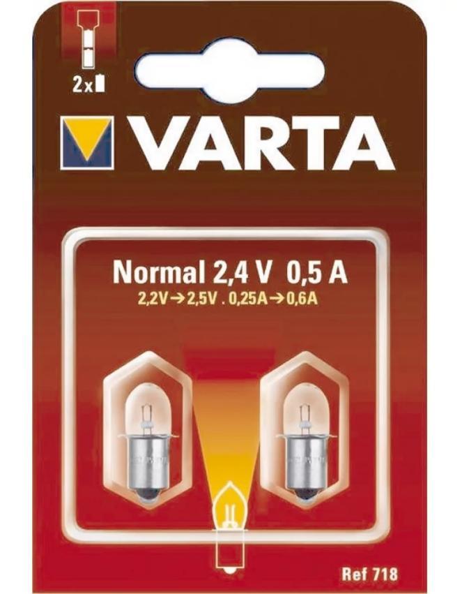 Лампа для фонарей Varta 718 BP2 N.2.4V