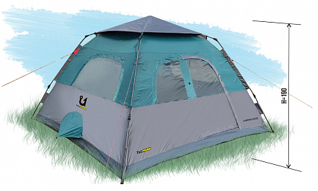 Тент-палатка TauMann Camping House